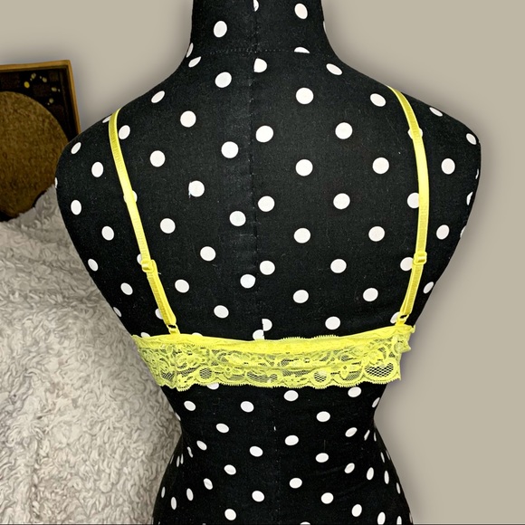 Simple Lounge Lace Bralette Yellow - Picture 3 of 4